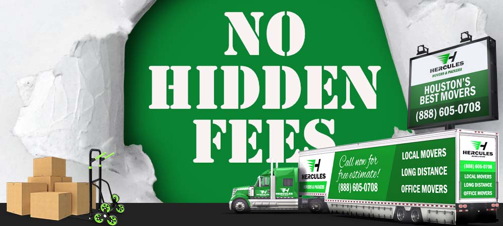 no hidden fees moving dallas